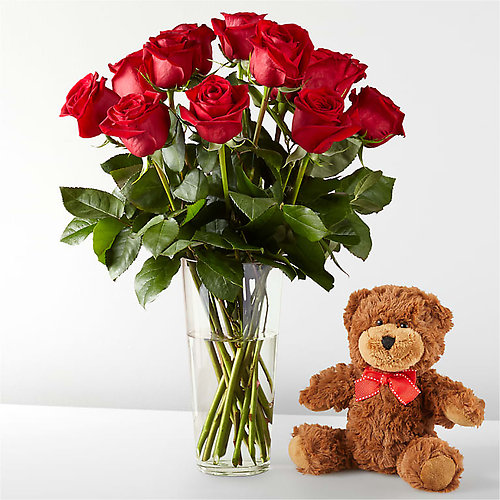 Tango In Paris Bouquet &amp; Bear Set