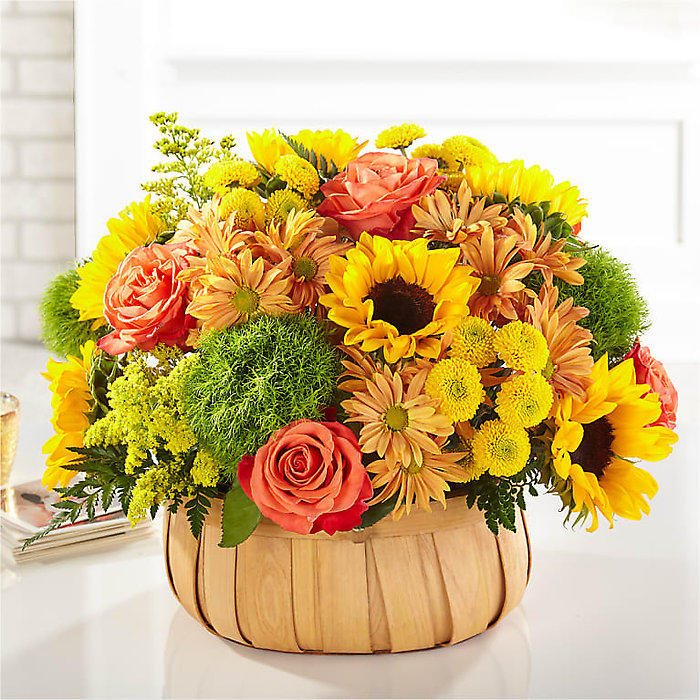 Harvest Sunflower Basket
